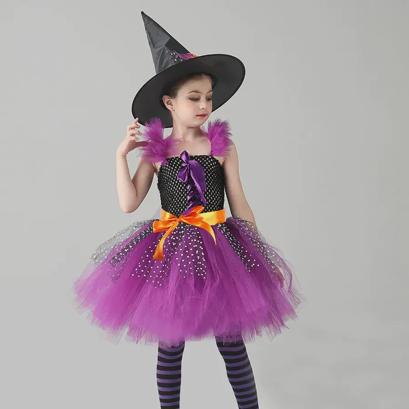 Children's Lace-Sleeved Witch Costume (15)