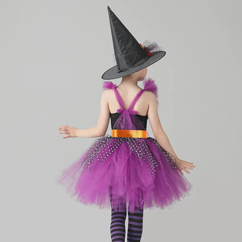 Children's Lace-Sleeved Witch Costume(10)