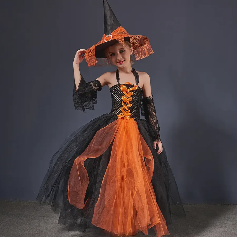 Children's Costume Party Witch Costume Set (10)
