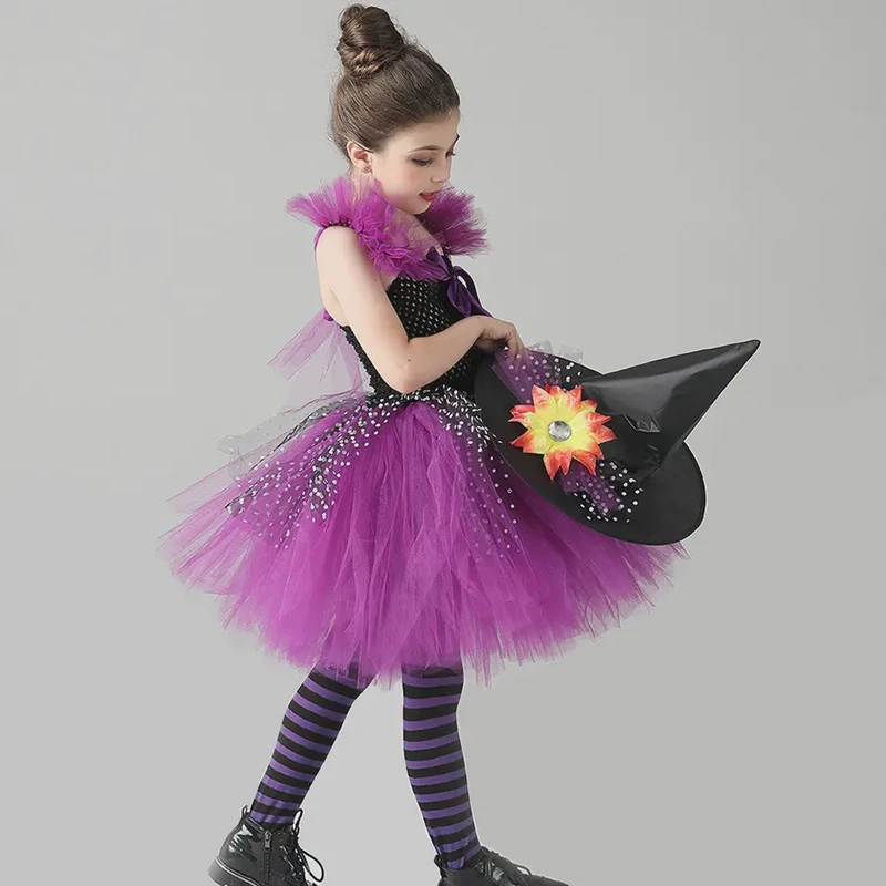 Children's Lace-Sleeved Witch Costume (18)