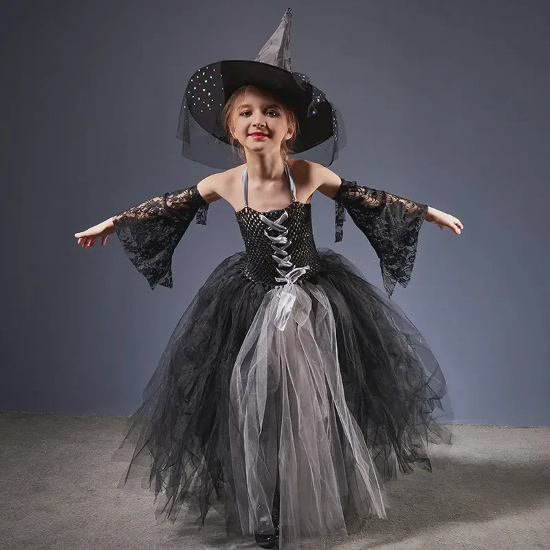 Children's Costume Party Witch Costume Set (3)