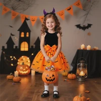 Children's Halloween Bat-Themed Dress