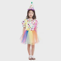 Rainbow Party Girl Costume Kid