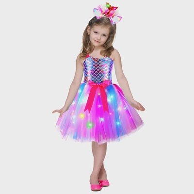 Children's Glow-in-the-Dark Mermaid Princess Dress