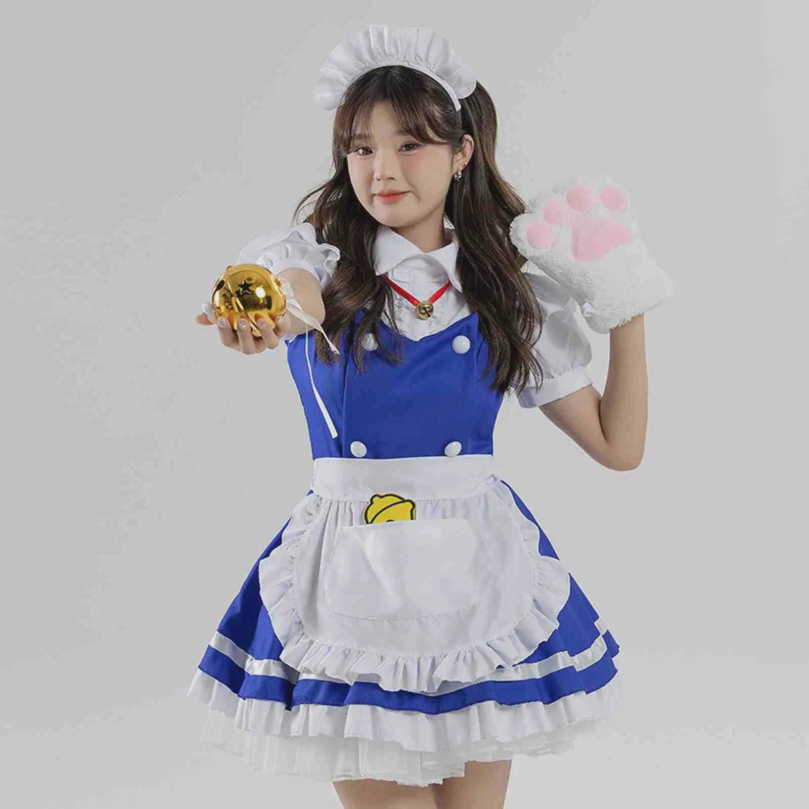 sweet anime maid costume4