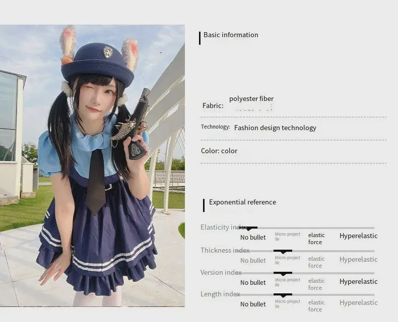 anime rabbit ear overall dress6