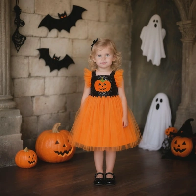 Kid's Pumpkin Dress