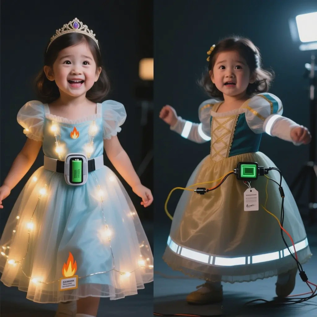 glowing costume risks