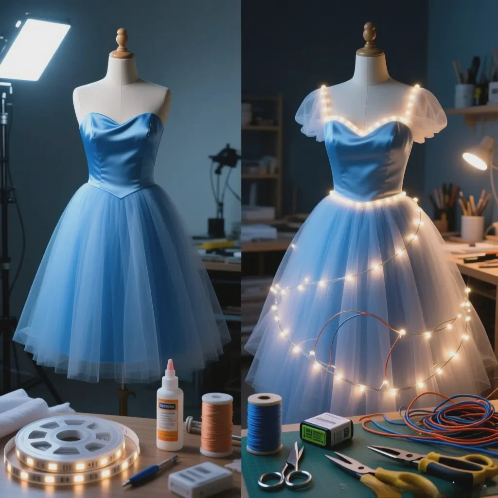 homemade glowing costume