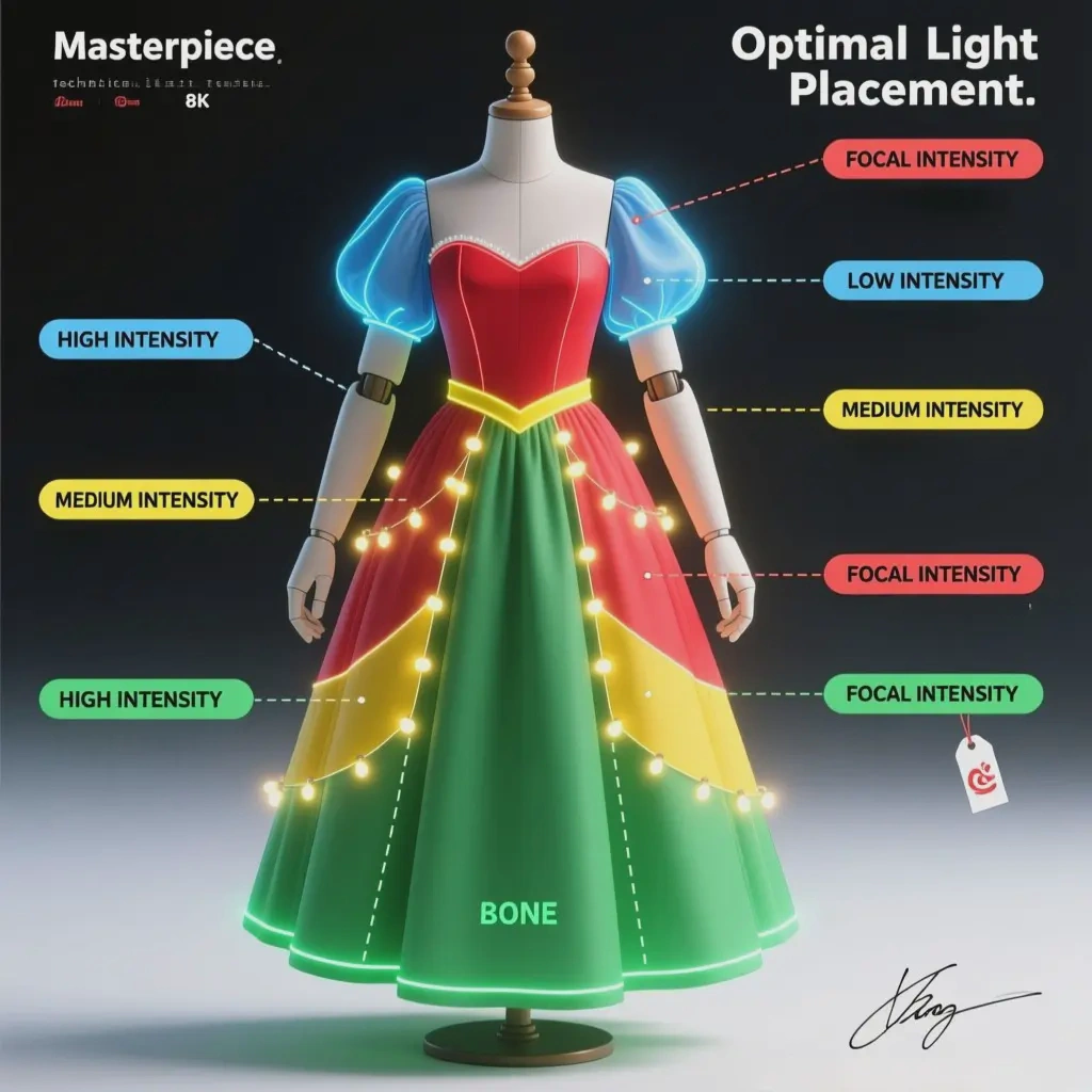 princess dress LED upgrade