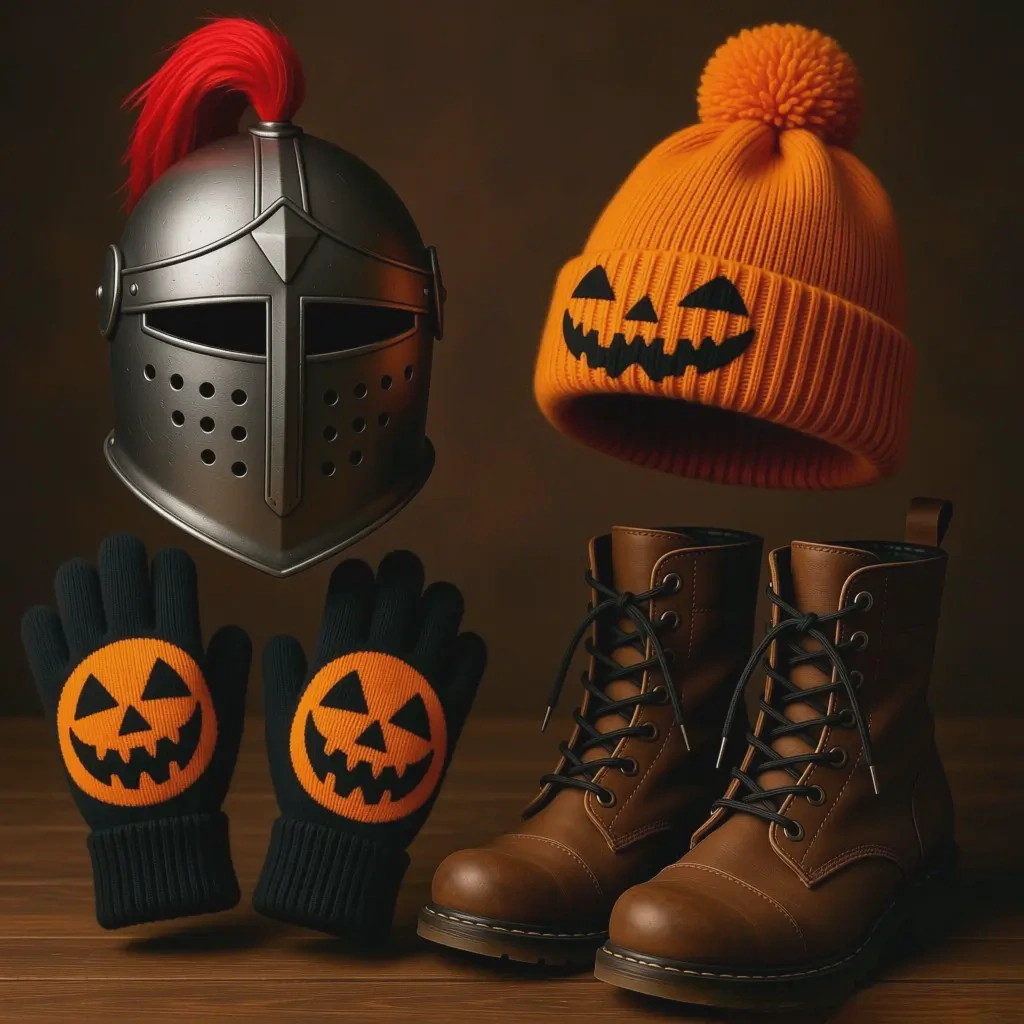 Thematic Halloween accessories that provide warmth