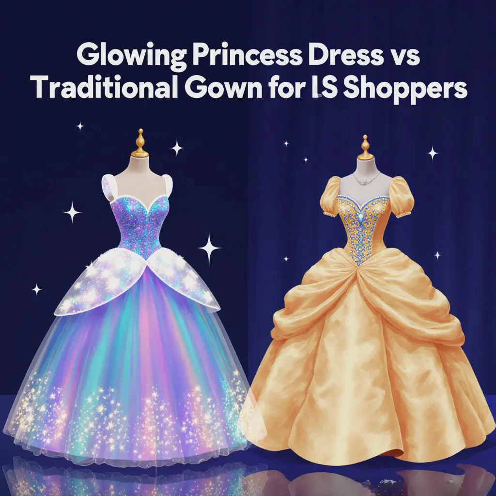 glowing princess dress