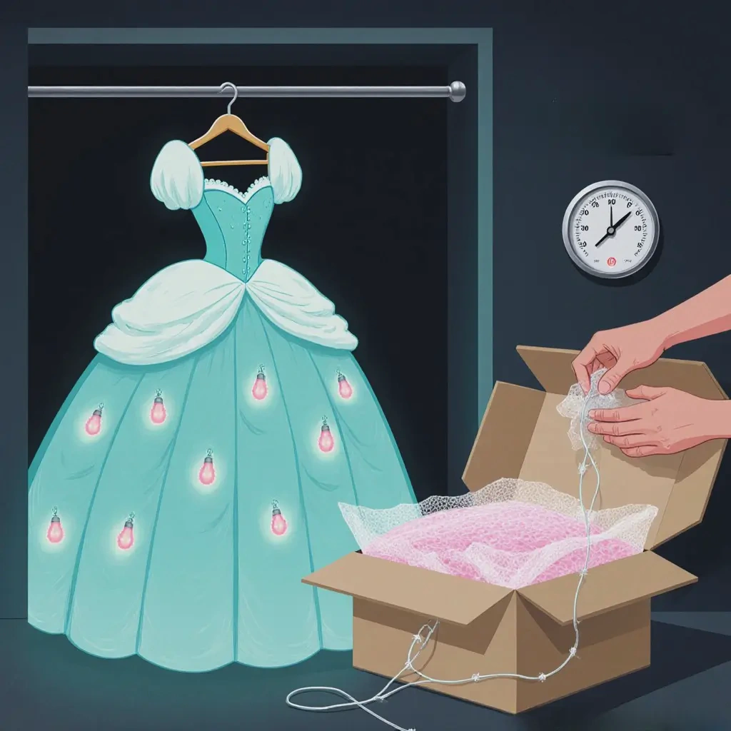 glowing princess dress