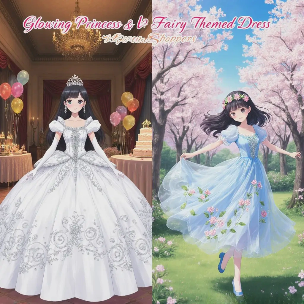 glowing princess dress