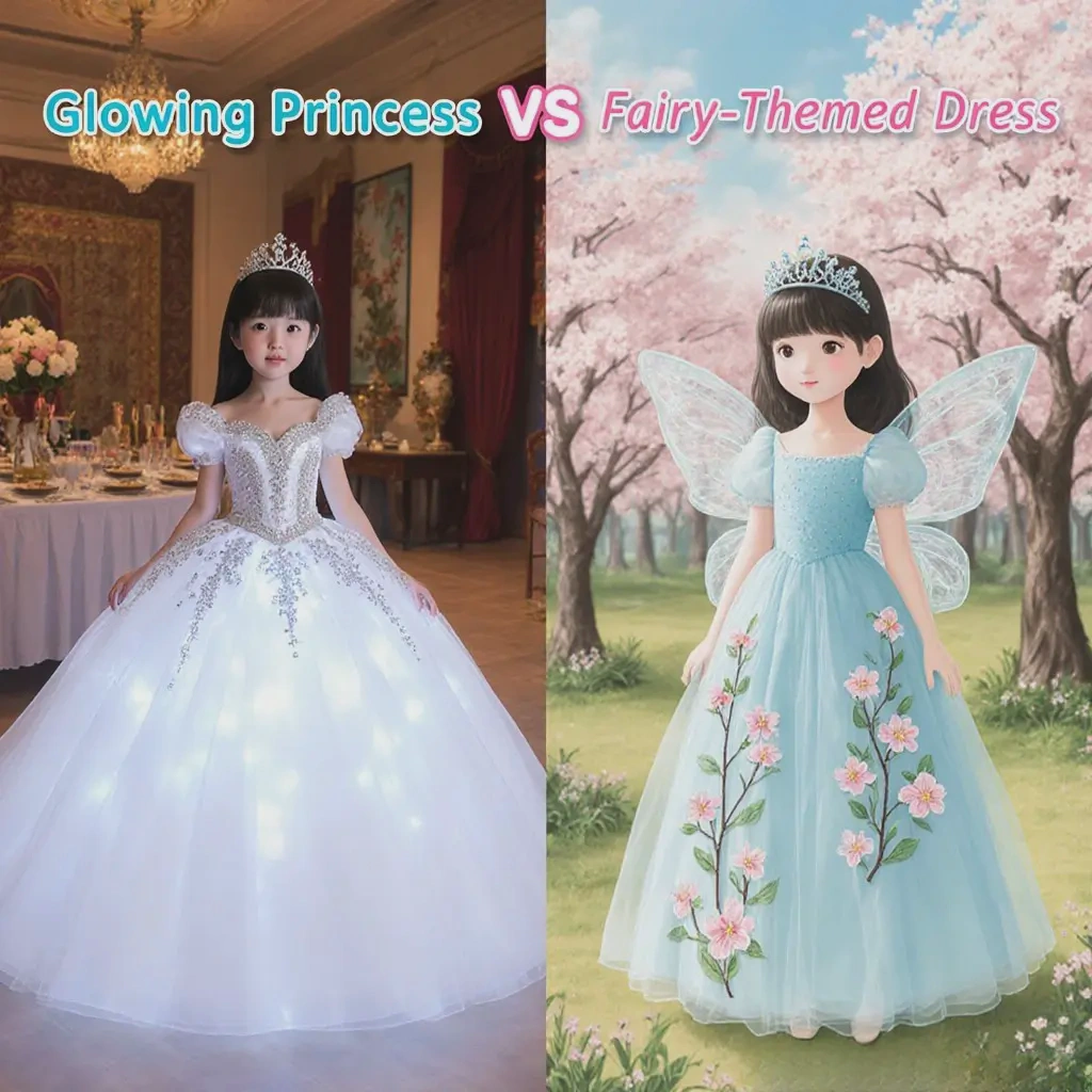 glowing princess dress