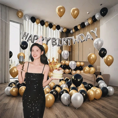 Birthday Balloon Party Decorations for Scene Setup and Styling