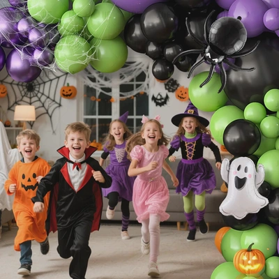 Halloween Party Theme Decorative Balloon Archway