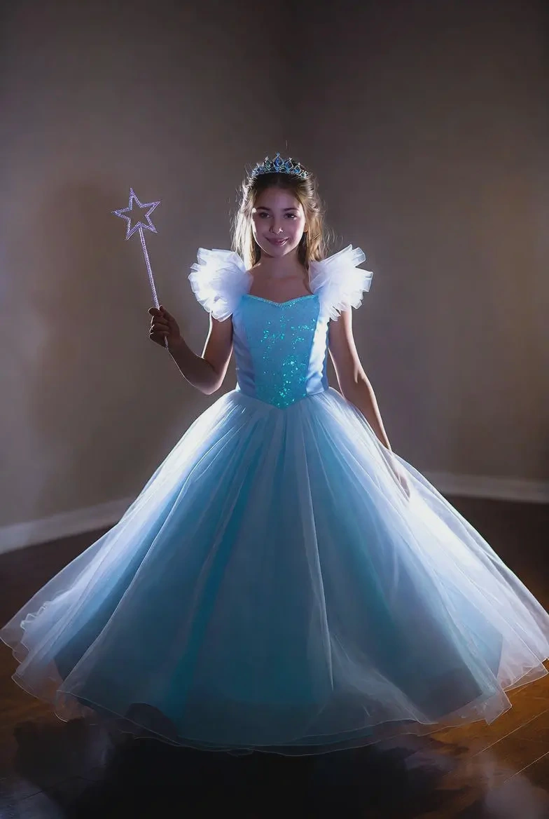 glow-in-the-dark princess dress fabric