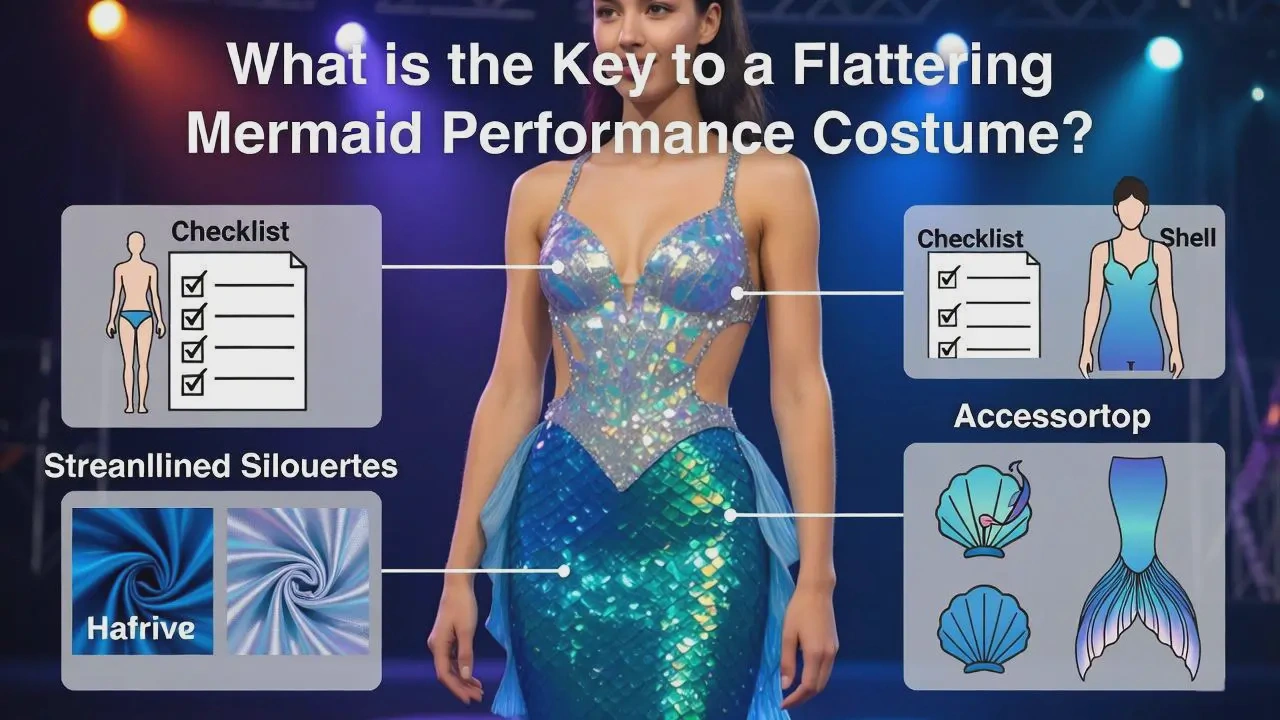Flattering mermaid costume