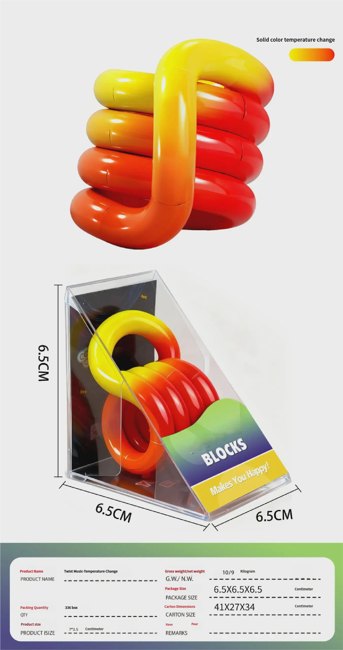 Magic Trister Cube Block Plastic Toy2