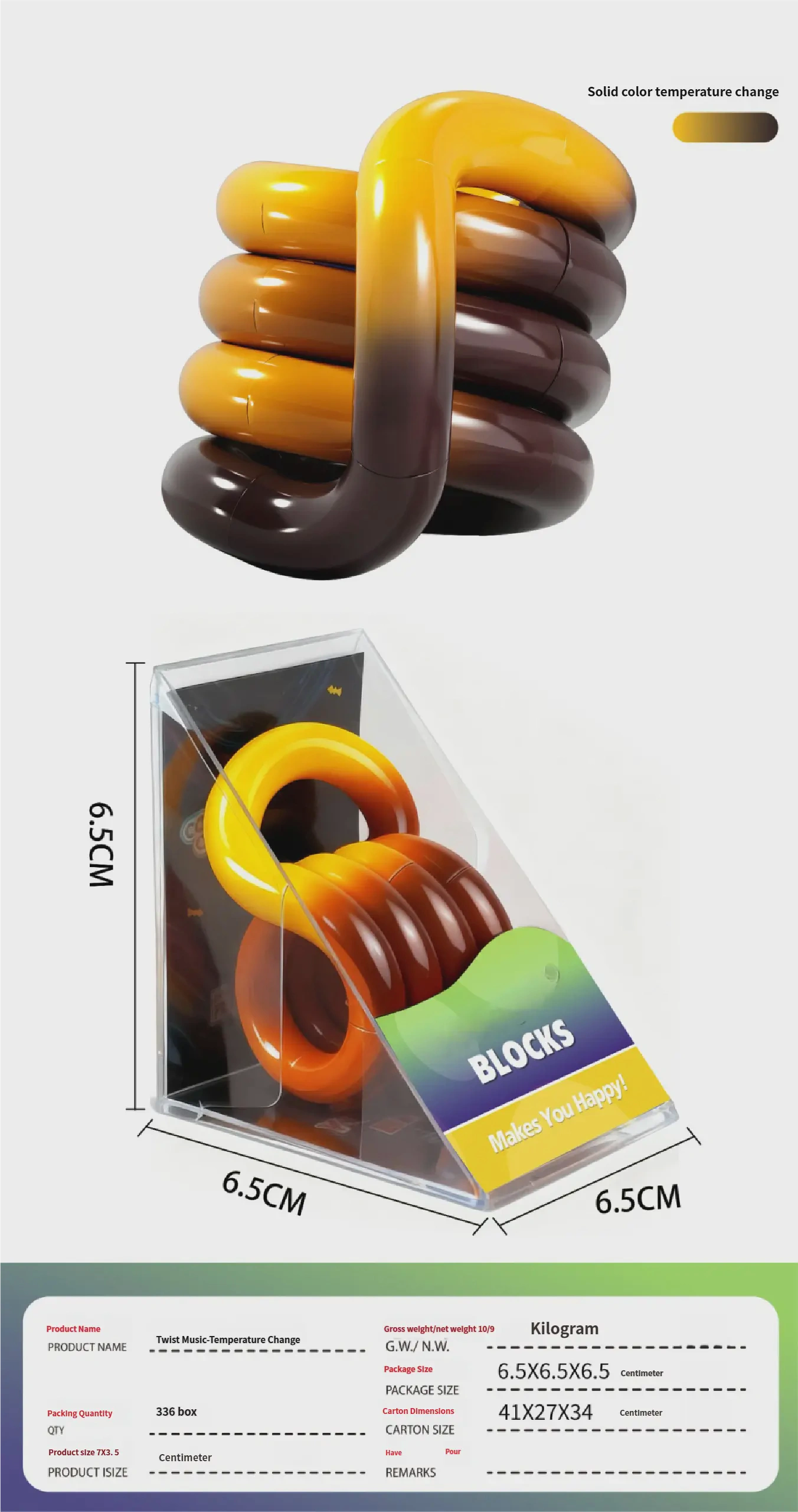 Magic Trister Cube Block Plastic Toy1