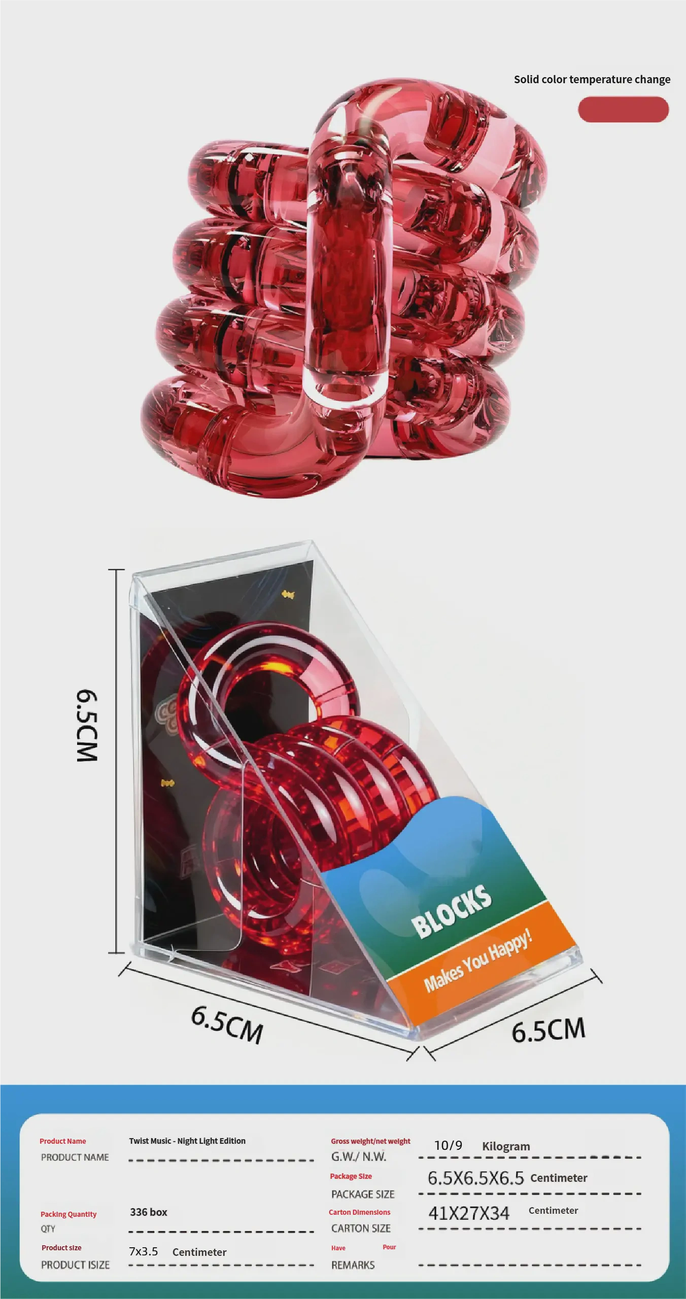 Magic Trister Cube Block Plastic Toy