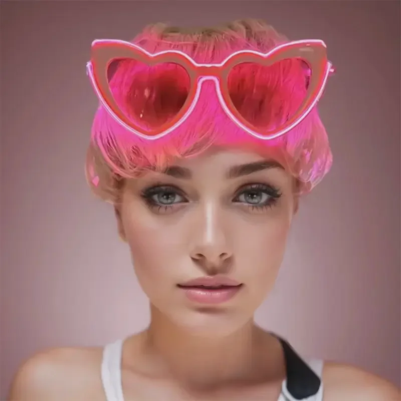 Colorful Neon Glow Rave Party Festival LED Light Up Glasses