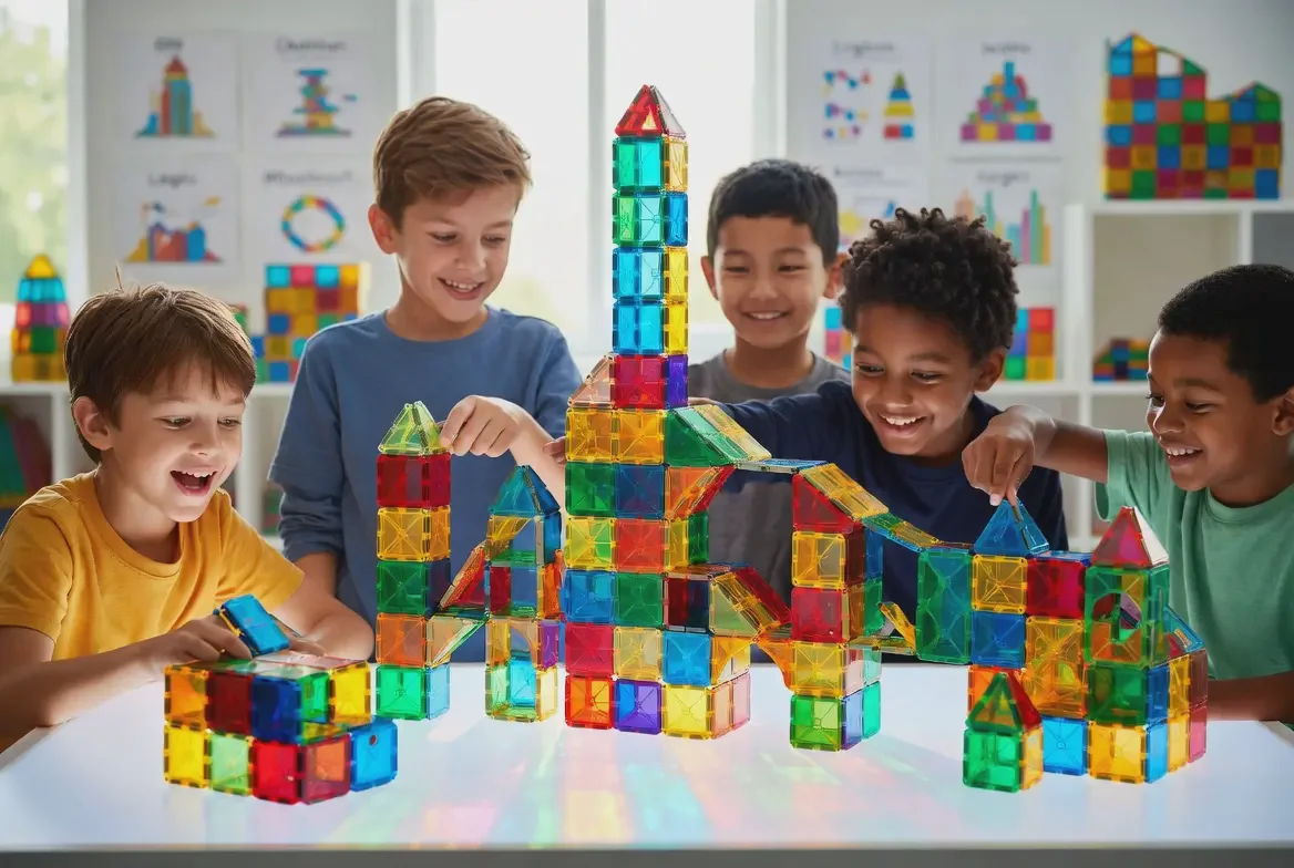 magnetic bricks for logic skills