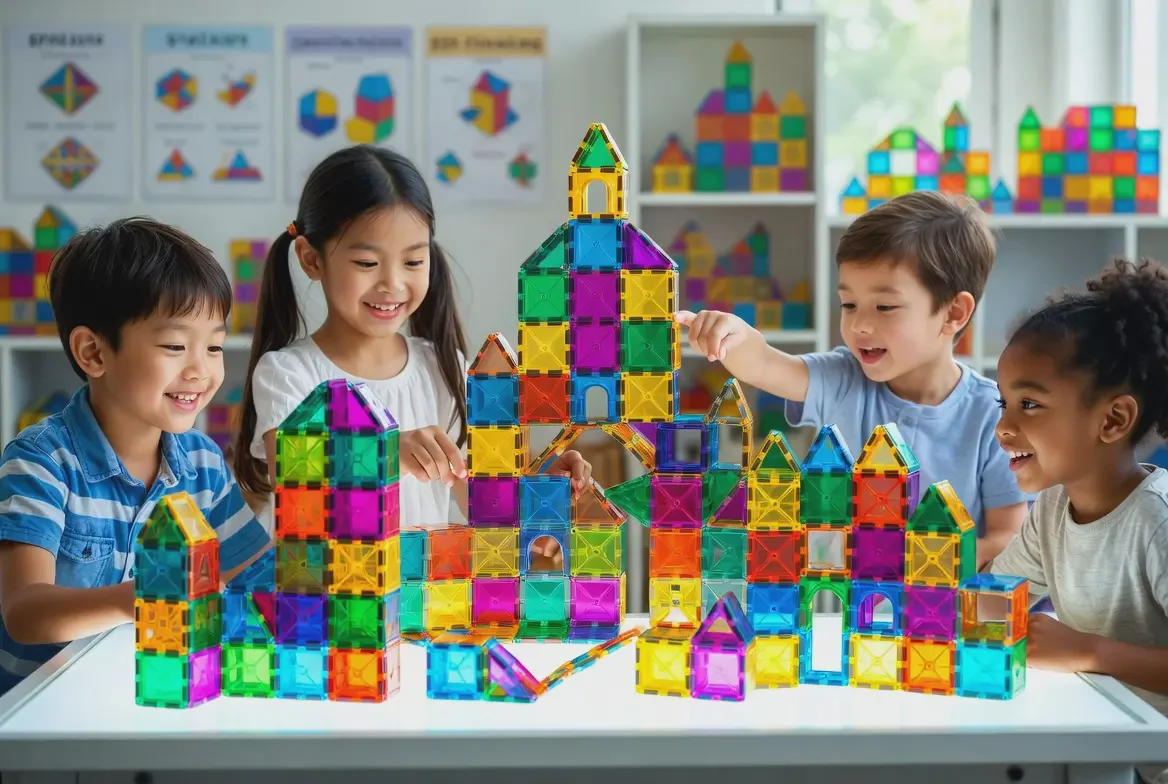 3d magnetic bricks spatial skills