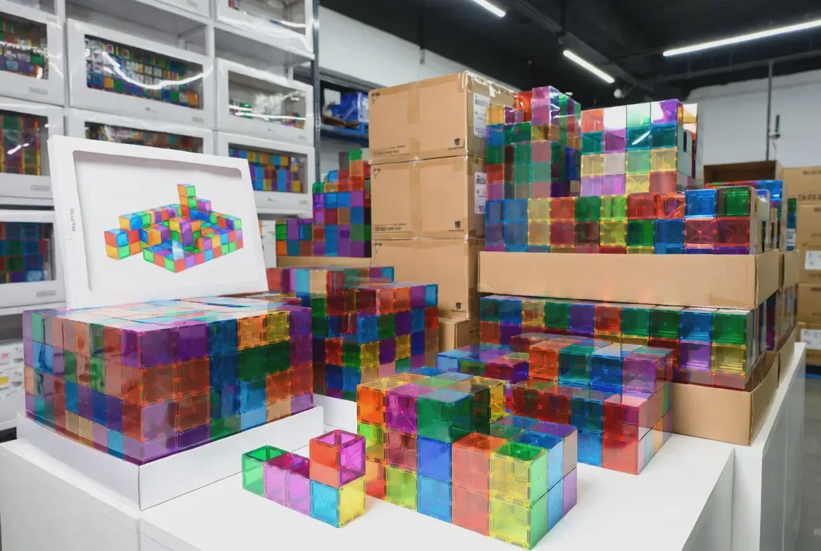 bulk transparent magnetic tiles