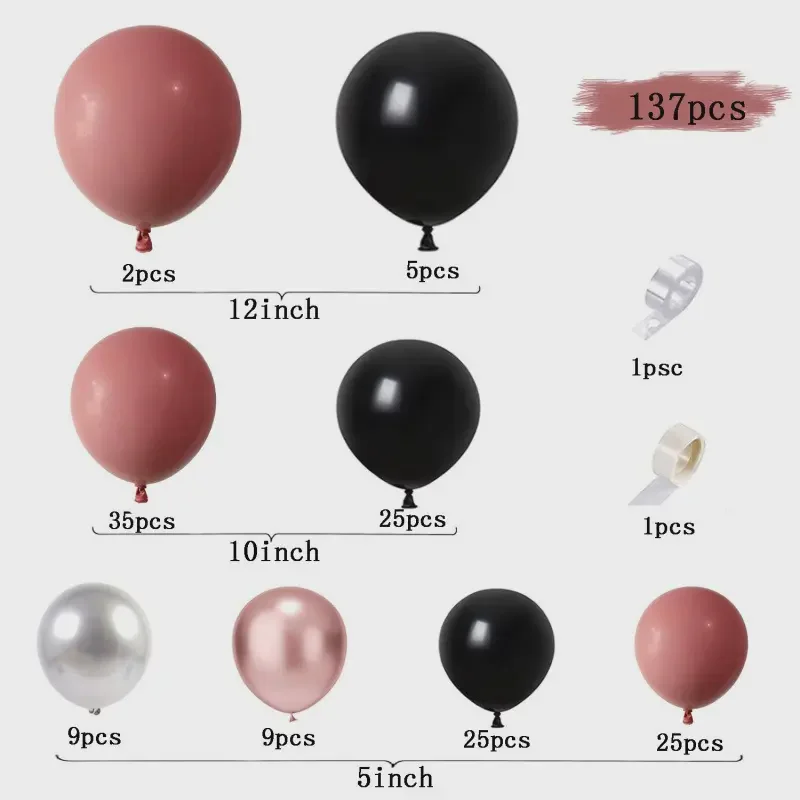 Bridal Room Vintage Pink Balloon Garland Decoration
