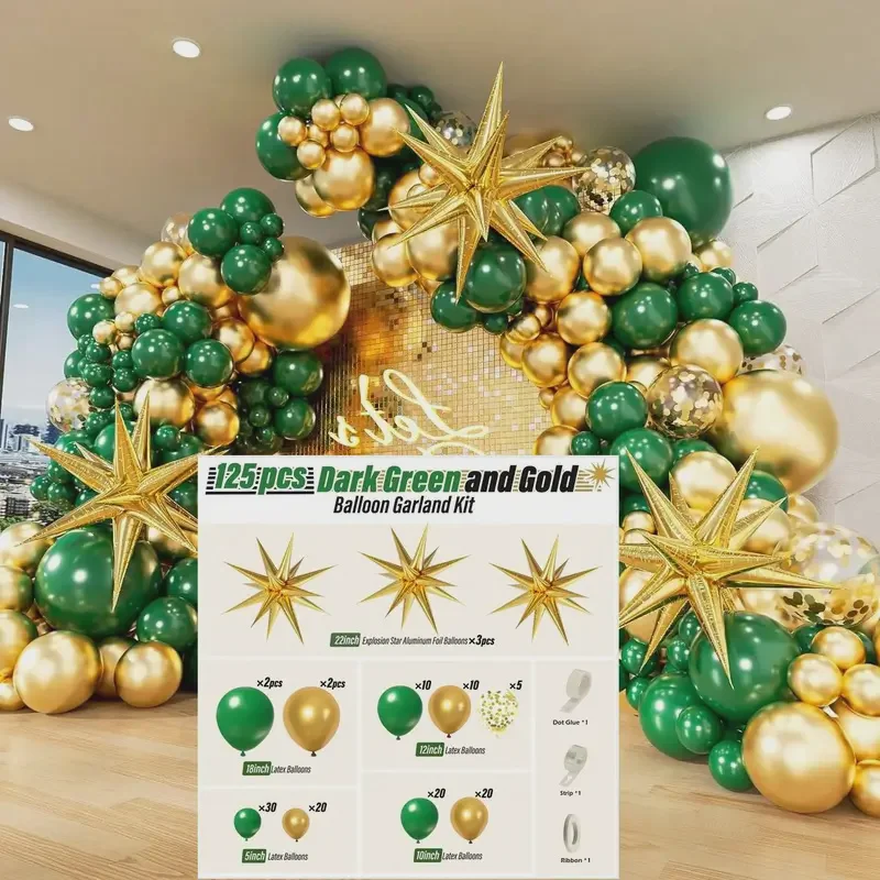 Metallic Star Balloon Party Decor