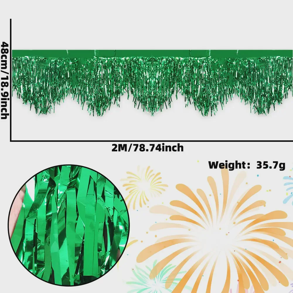 Birthday Party Backdrop Banner Fringe Garland Hanging Ornament Multi-Color Chevron