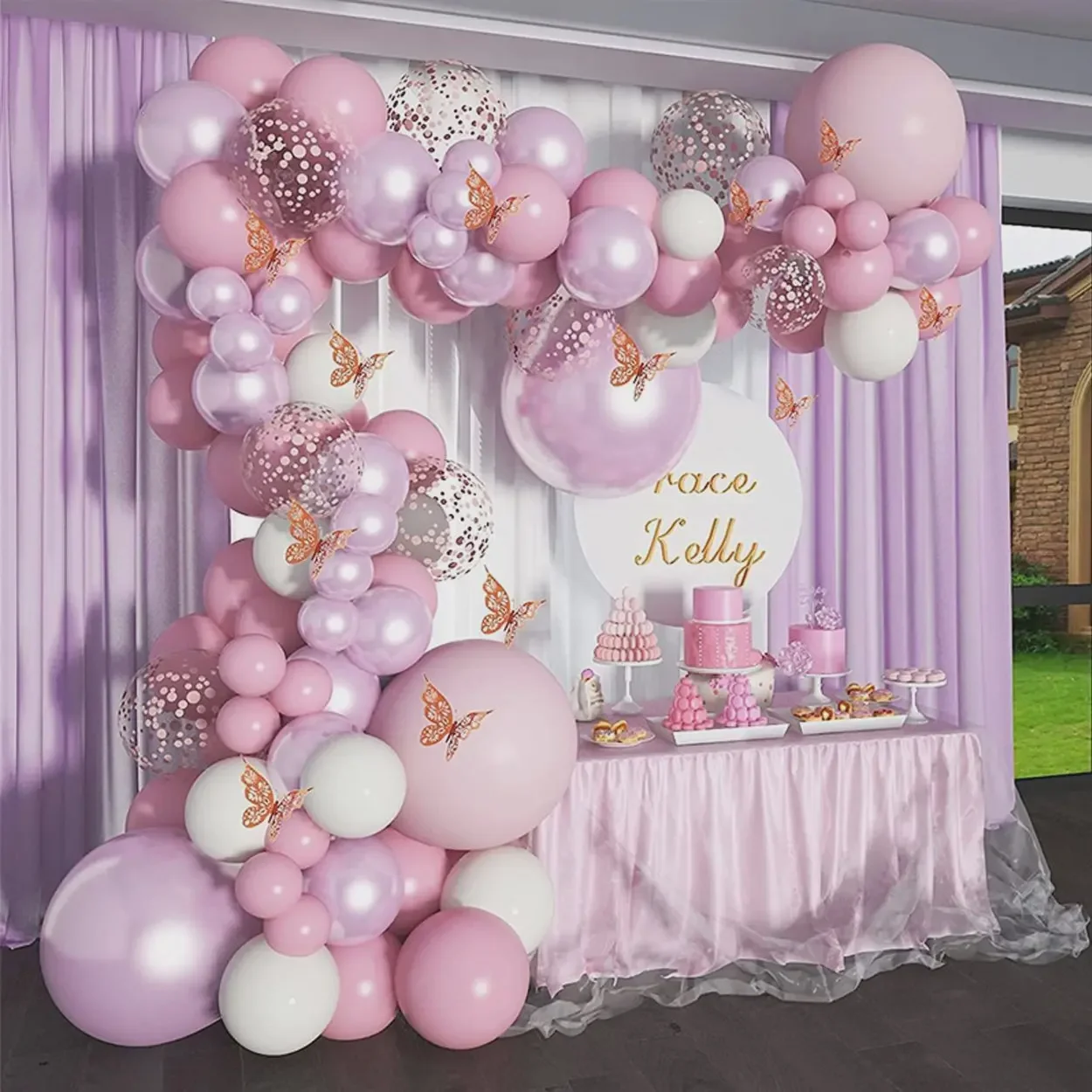 Princess Theme Balloon Garland Kit