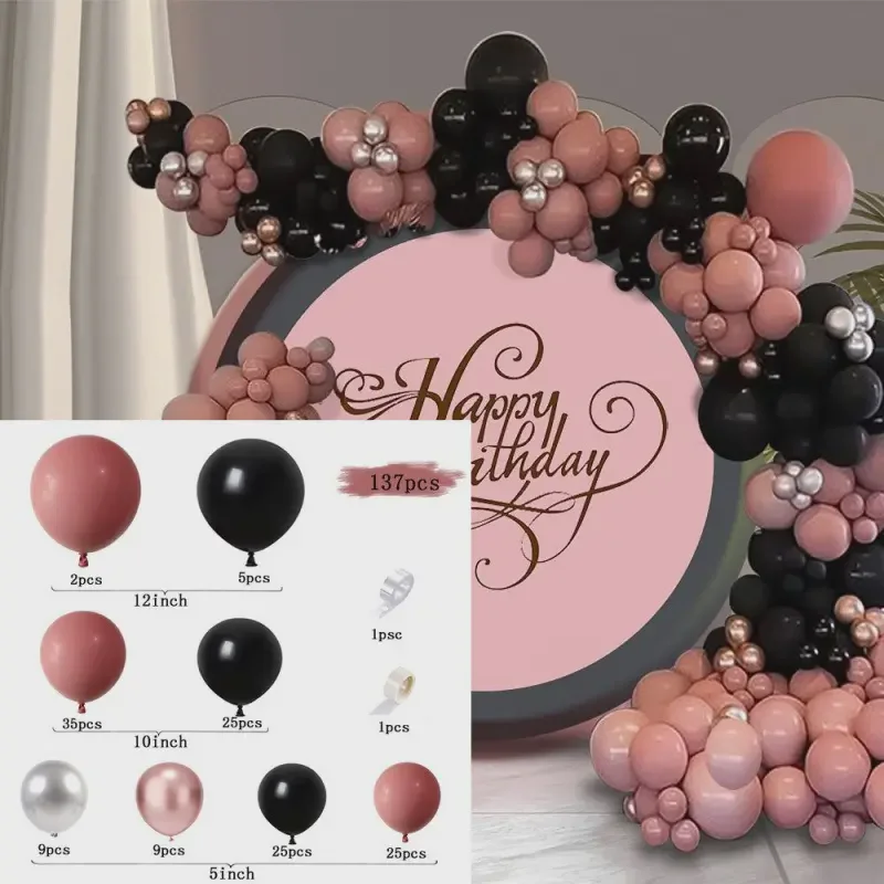 Pearl Accents Balloon Garland for Celebration