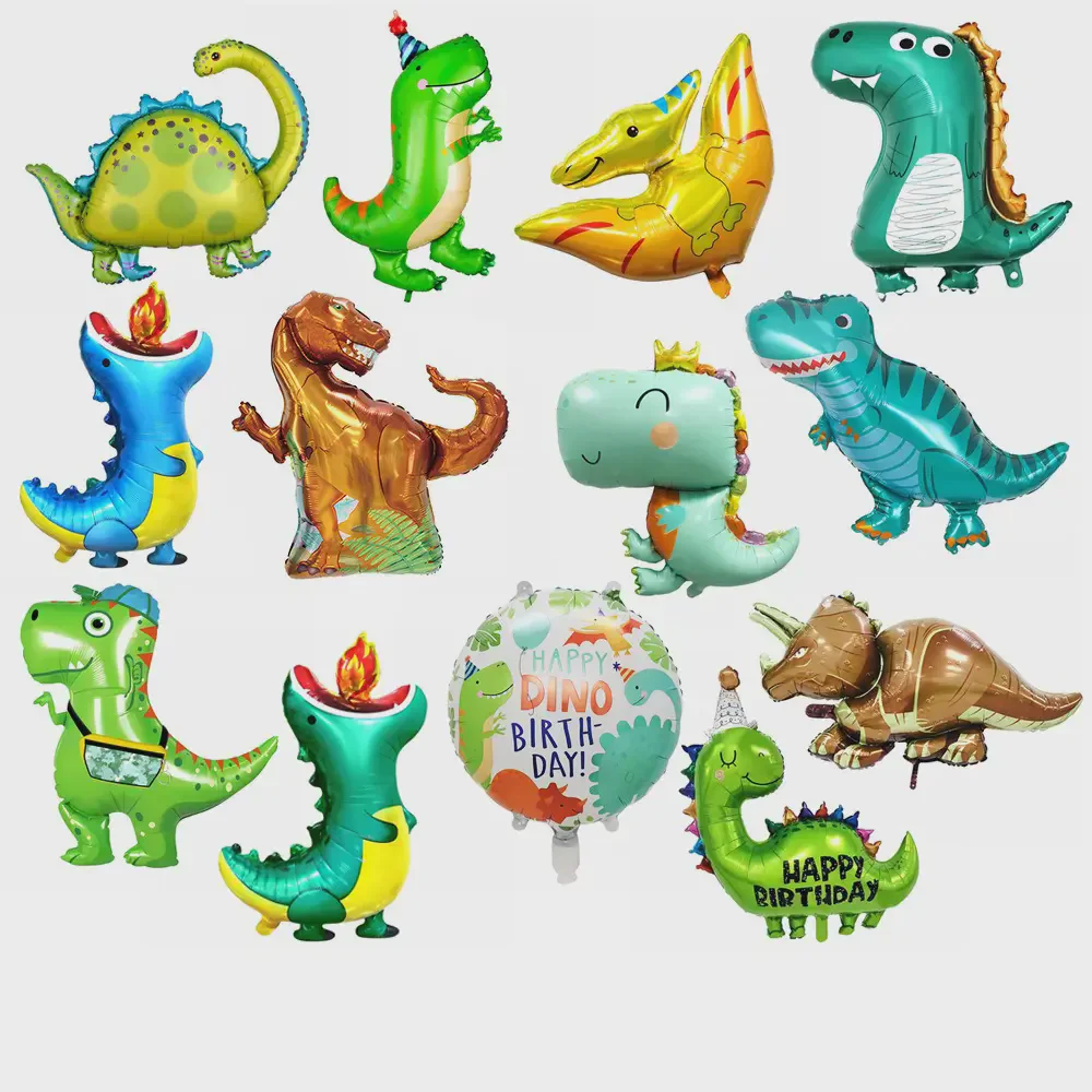 Cartoon Dinosaur Theme Birthday Party Decoration Balloon Set