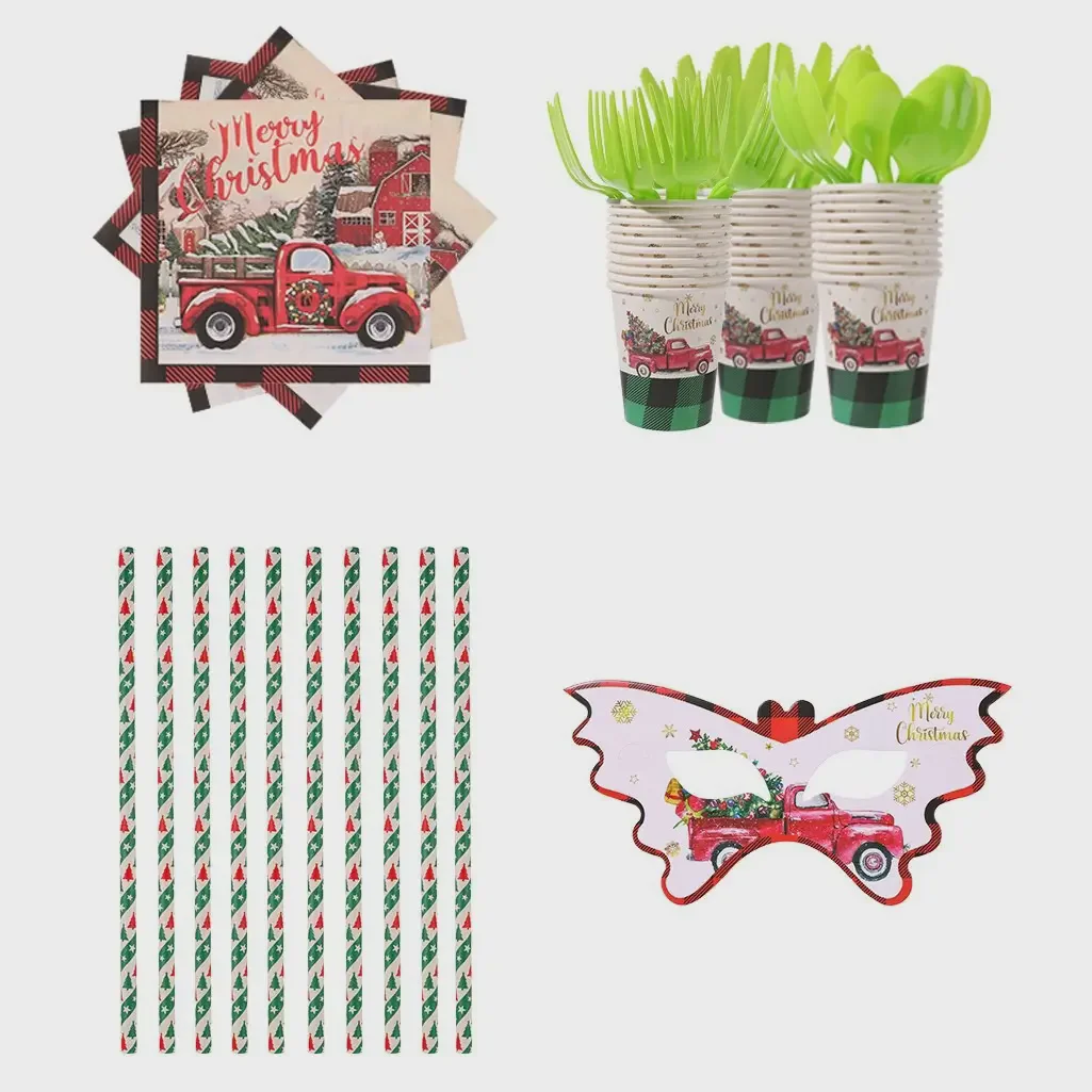 Buffalo plaid party dinnerware Buffalo plaid party dinnerware