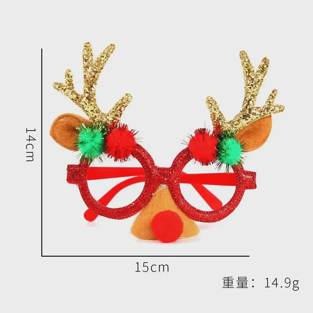 Snowman top hat glasses
