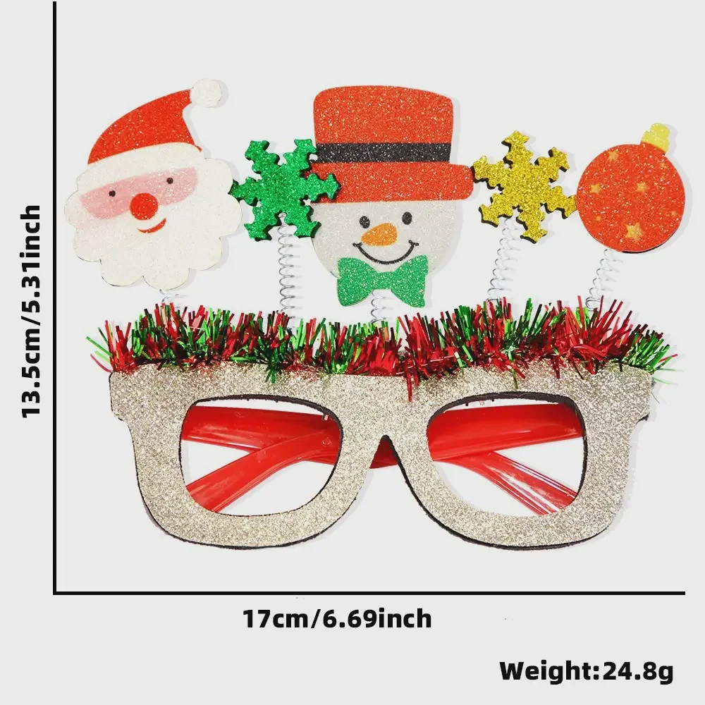 Christmas tree glasses frame