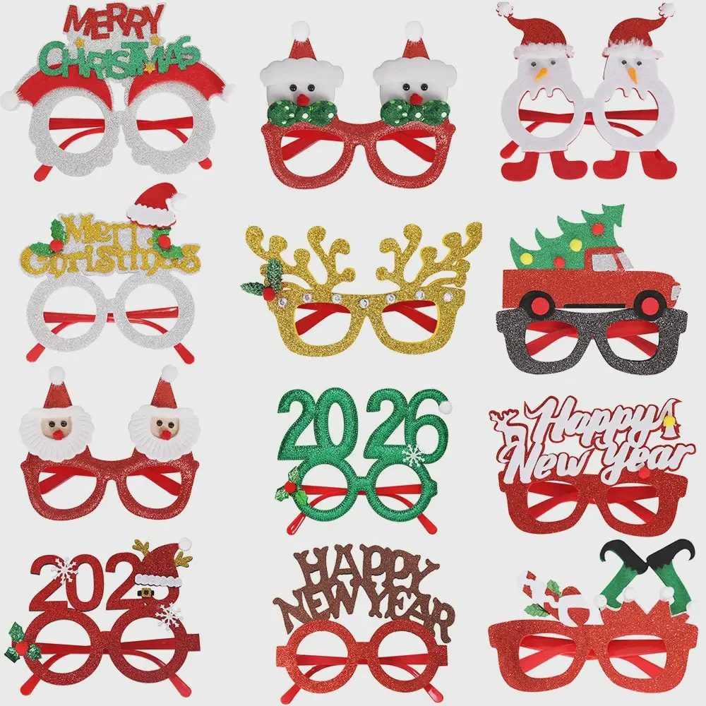 Christmas glasses frame