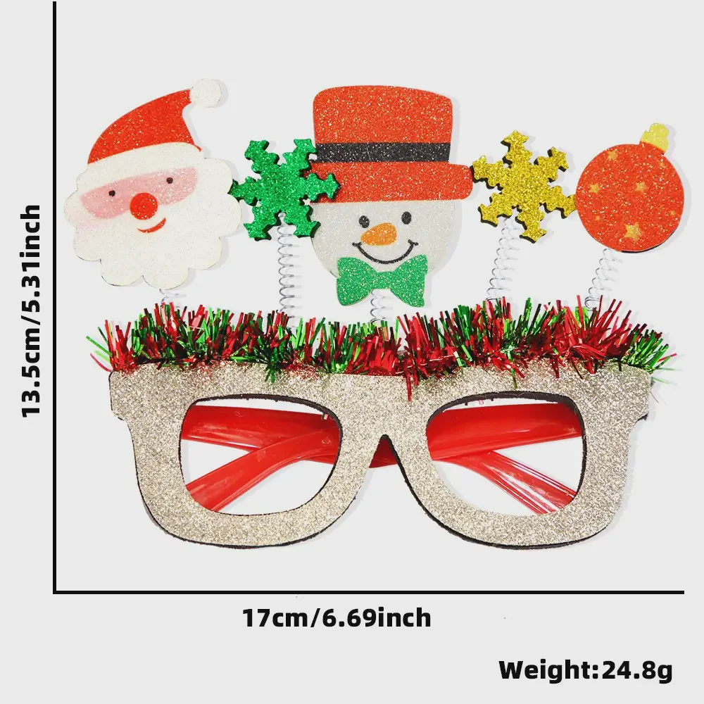 Plush santa beard glasses