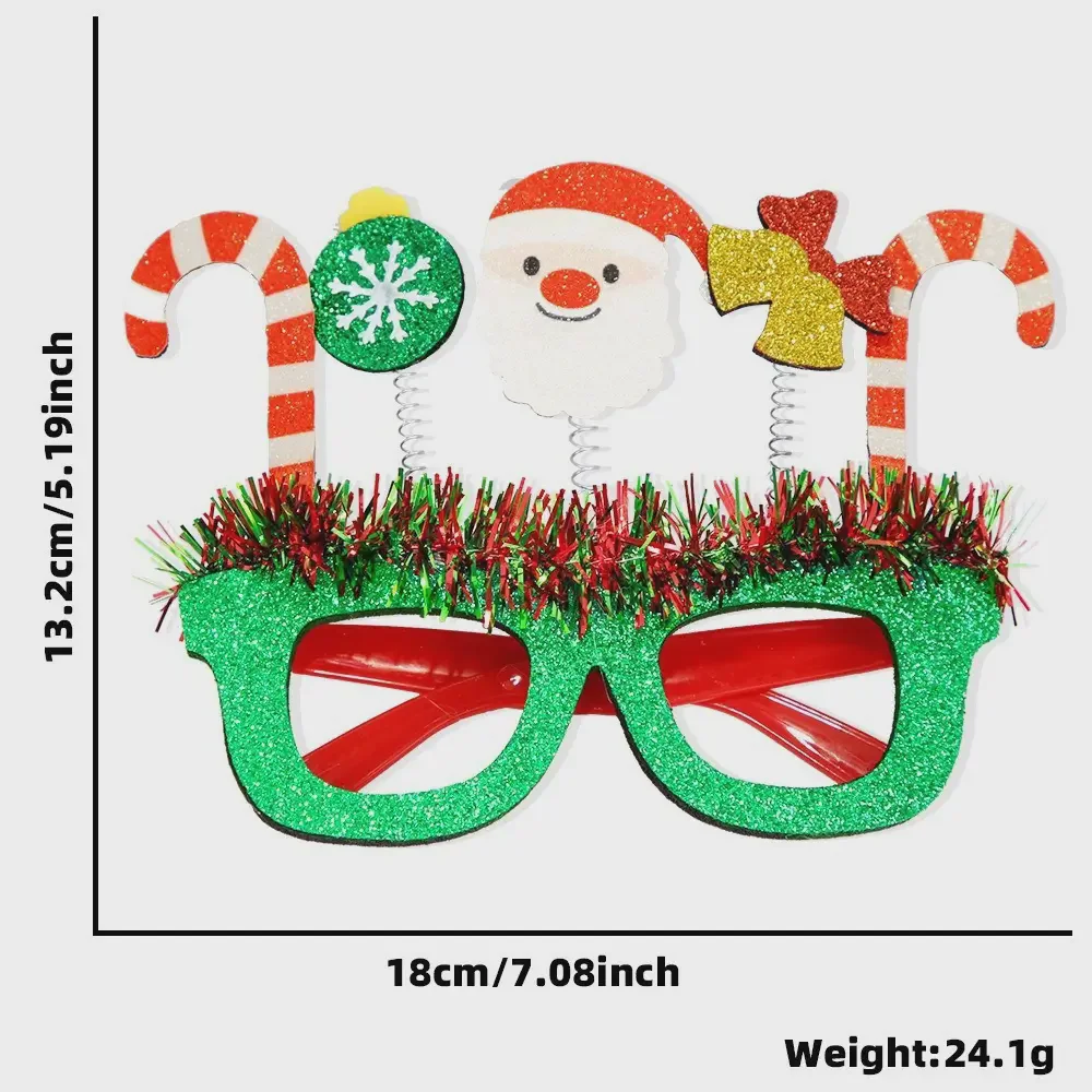 Glitter reindeer glasses