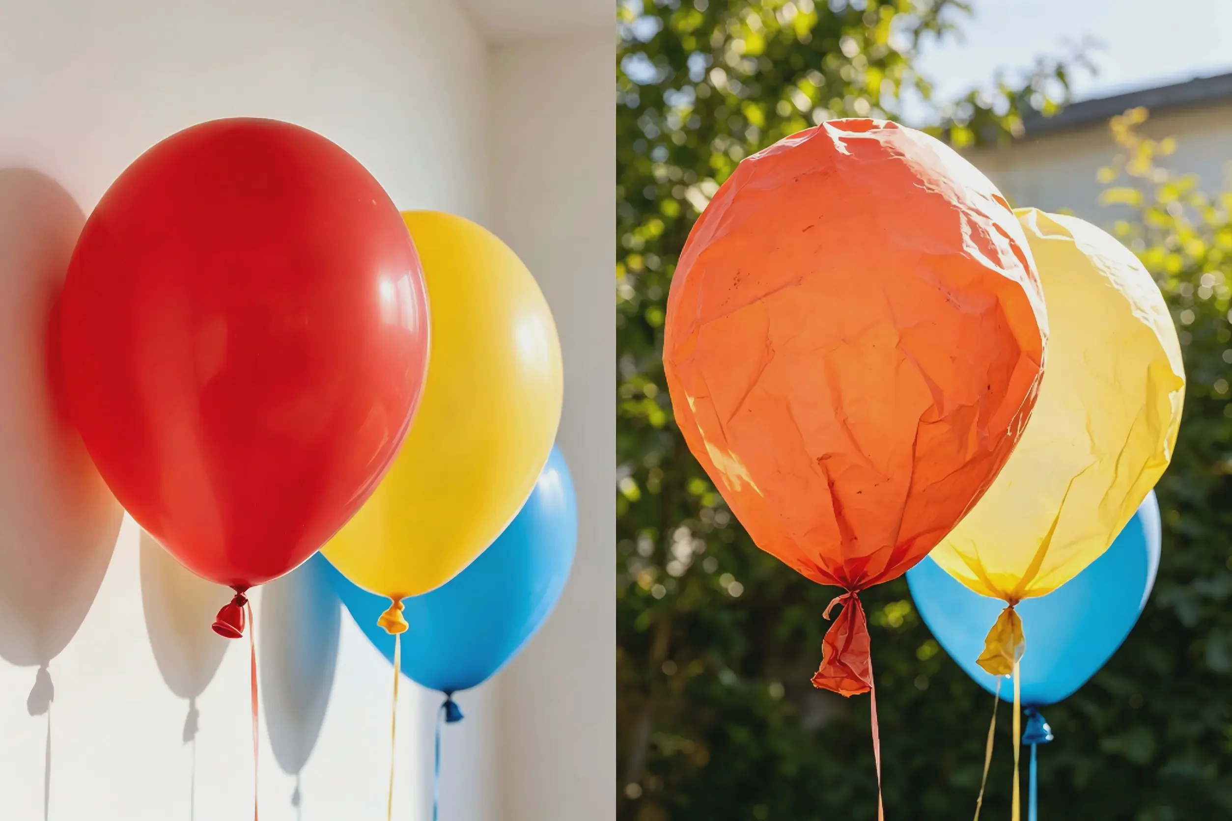Indoor vs outdoor balloon longevity comparison Indoor vs outdoor balloon longevity comparison