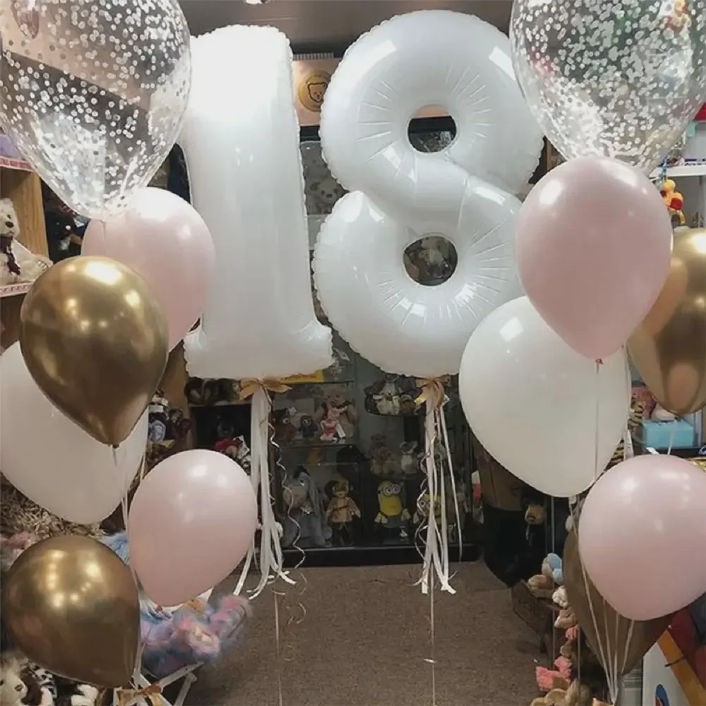 Elegant Number Balloon Display Elegant Number Balloon Display