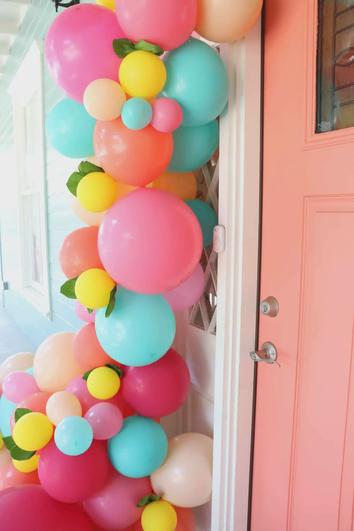 Make-a-Balloon-Garland-for-your-Front-Door Make-a-Balloon-Garland-for-your-Front-Door