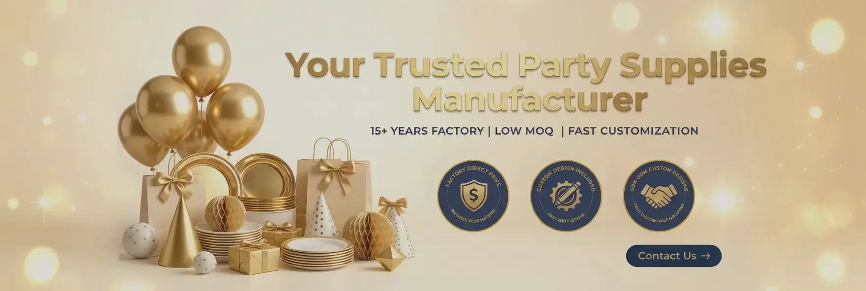 Contact kmcoscraft for Wholesale Party Supplies Inquiry