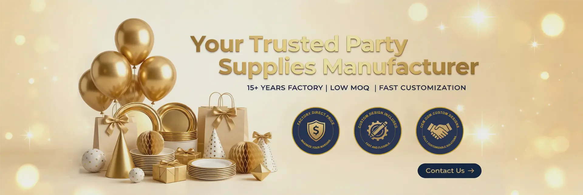 Contact kmcoscraft for Wholesale Party Supplies Inquiry