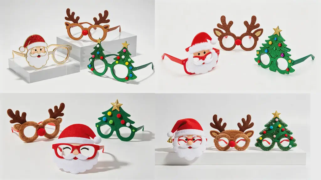 Christmas tree glasses